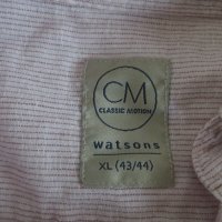 Мъжка риза с дълъг ръкав лен и памук Classic Motion, снимка 4 - Ризи - 36743554