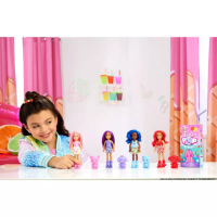 Оригинална ароматизирана мини кукла Barbie Pop Reveal Fruit Series в кутия от сокче  - 5 изненади, снимка 5 - Кукли - 44687009