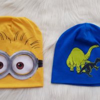 Детска шапка Динозаври 5-7 години пролет/есен, снимка 2 - Шапки, шалове и ръкавици - 39707638