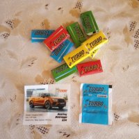 Дъвки Турбо Turbo Car - дъвките от детството 100 броя в кутия, снимка 7 - Колекции - 37894357