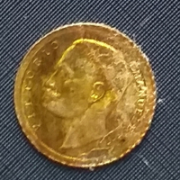  Златна монета Италия Виторио Емануеле 1903г, снимка 2 - Нумизматика и бонистика - 44687574
