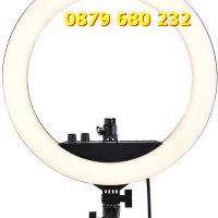 Комплект LED ринг лампа с трипод и вградено дистанционно Ring Fill Lig, снимка 3 - Лед осветление - 31667842