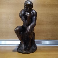 Стара скулптура, "Мислителят", Austin Prod. Inc., 1961, снимка 7 - Статуетки - 29117531
