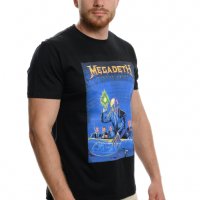 Нова мъжка тениска с дигитален печат на музикалната група Megadeth, снимка 5 - Тениски - 37674893