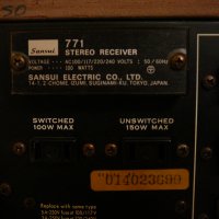 SANSUI 771, снимка 6 - Ресийвъри, усилватели, смесителни пултове - 35323642