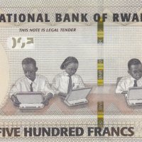 500 франка 2019, Руанда, снимка 2 - Нумизматика и бонистика - 37881020