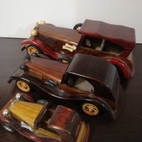 Комплект дървени колички, снимка 2 - Коли, камиони, мотори, писти - 38685350