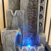 Градински фонтан ш.31, д.23, в.40 см, водопад с осветление, снимка 11 - Градински мебели, декорация  - 44687787