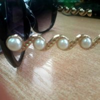 Елегантни дамски слънчеви очила с  перли , снимка 7 - Слънчеви и диоптрични очила - 31258475