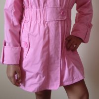 Детско розово дълго яке, снимка 1 - Детски якета и елеци - 27418047