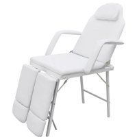 Стол за процедури с регулируеми поставки за краката, бял, снимка 2 - Медицински консумативи - 44692970