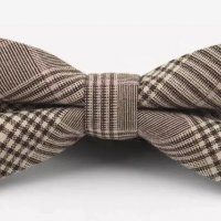 Папионка памучна тип Pre-tied bow tie, снимка 1 - Други - 38411104