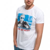 Нова мъжка бяла тениска с трансферен печат Владимир Путин, Нас не догонят,Русия, снимка 7 - Тениски - 28248753