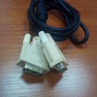 Кабел 1.8m DVI-D Cable Single Link M-M 18+1pin, снимка 1 - Кабели и адаптери - 30166772