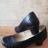 Черни нови дамски обувки „Кристиян Шуус“ от естествена кожа №41, снимка 7 - Дамски елегантни обувки - 38510530