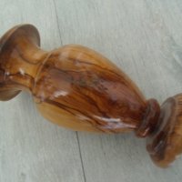 № 6375 стара дървена ваза , снимка 3 - Други ценни предмети - 37299869