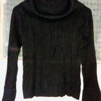 Пуловер с шал яка с ликра, снимка 1 - Блузи с дълъг ръкав и пуловери - 42404538