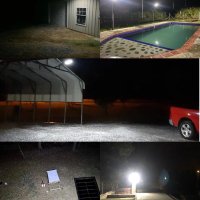 LED Соларна лампа 600W Cobra Соларно осветление за градина гараж склад, снимка 2 - Лед осветление - 40645556