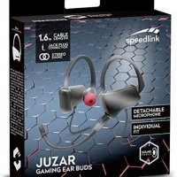 Speedlink JUZAR Gaming Ear Buds - слушалки със микрофон- 1,6 м кабел - 3,5 мм  черно-червен НОВИ, снимка 6 - Слушалки за компютър - 36908681