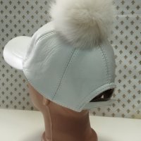 Дамска кожена шапка - 9 avangard-burgas , снимка 2 - Шапки - 44242316