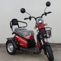 Електрическа триколка модел М3 в цвят бордо 

, снимка 1 - Мотоциклети и мототехника - 44156577