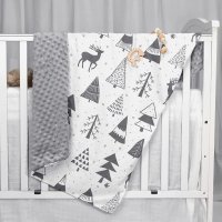 Ново Детско бебешко одеяло меко плюшено за новородени Унисекс, снимка 2 - Спално бельо и завивки - 39259714