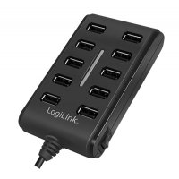 USB Хъб 10xUSB2.0 Ext. power Logilink SS300794, снимка 1 - Други - 39079527