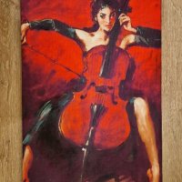 Голямо платно, принт "Червена симфония" от Андрю Атрошенко 60см/40см, снимка 2 - Картини - 31329217