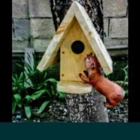Къщички за птици от масивно дърво, снимка 1 - За птици - 31257374