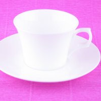 Чаши за кафе - бели - фин костен порцелан, снимка 5 - Чаши - 33826570