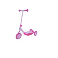  Детска тротинетка, 3 колела, розова дъга, снимка 1 - Детски велосипеди, триколки и коли - 44320119