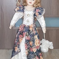 Порцеланова кукла със стойка , снимка 1 - Кукли - 44451624