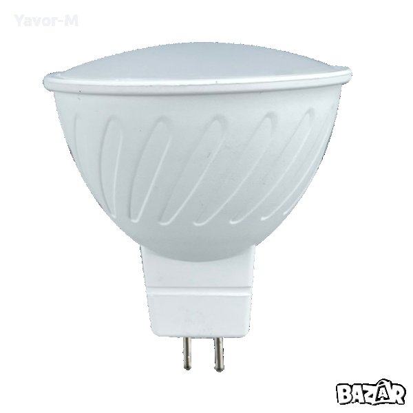 LED Лампа, Луничка, 6W, MR16, 3000K, 12V DC, Топла светлина, Ultralux - LGT1216630, снимка 1