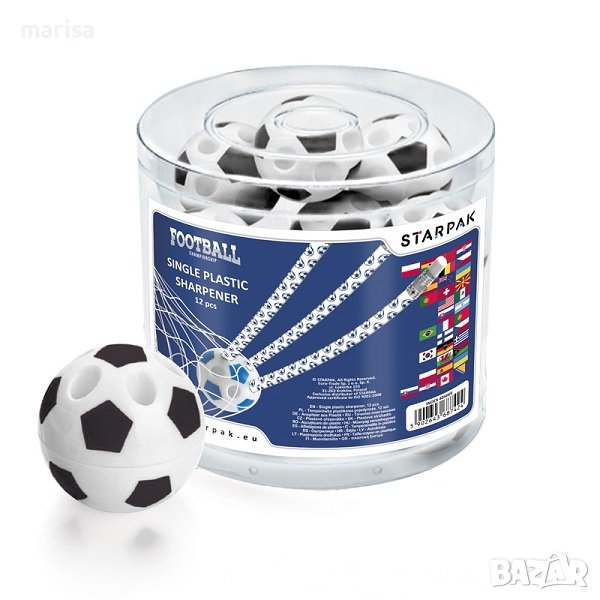 Острилка футболна топка Starpak, 12 броя Код: 405669, снимка 1