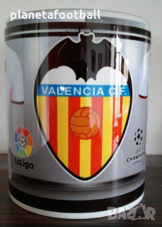 Футболна фен чаша на Валенсия с Ваше име и номер!Valencia FC La Liga Подарък , снимка 1