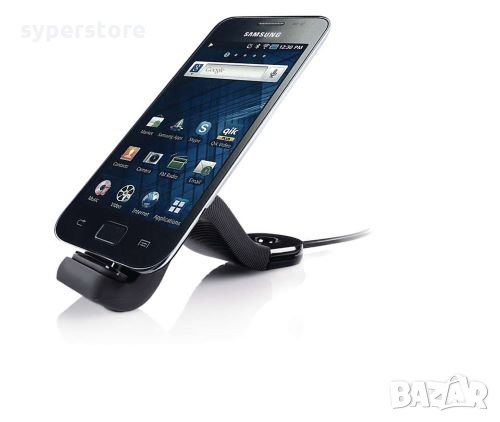 Зарядно настолно за телефон Philips DLC2407U/10 с Micro USB букса гъвкаво Flexible Stand, снимка 1