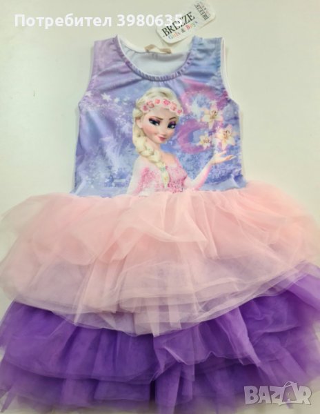 Детска рокля с Елза, снимка 1