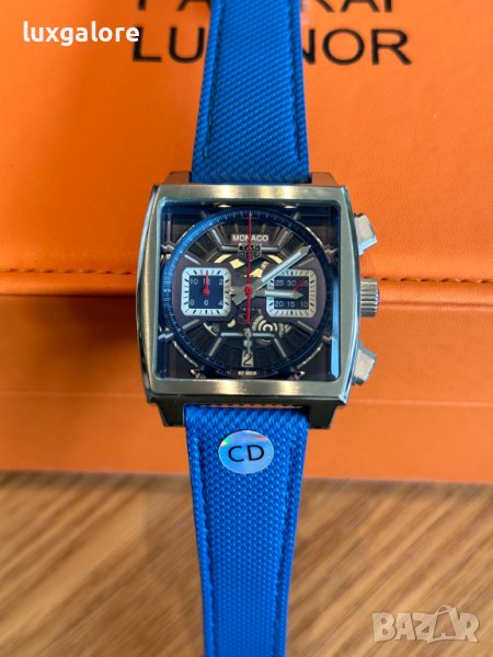 Мъжки часовник TAG Heuer Monaco Chronograph Skeleton с кварцов механизъм, снимка 1