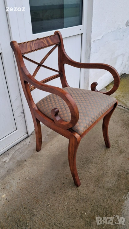 Английско кресло масив махагон, снимка 1