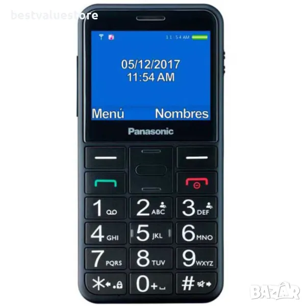 Panasonic Kx-tu155 Мобилен Телефон Gsm Black 2.40 ", Задна Камера 0.30 Mpx, снимка 1