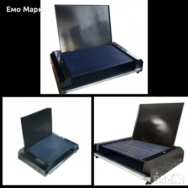 Електрическа скара, 2400W с капак, металокерамика, снимка 1