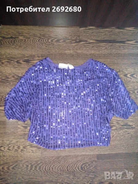 Блуза, потник с пайети М/L, снимка 1