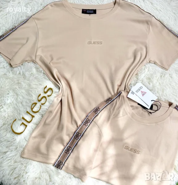 Памучни дамски тениски GUESS, снимка 1