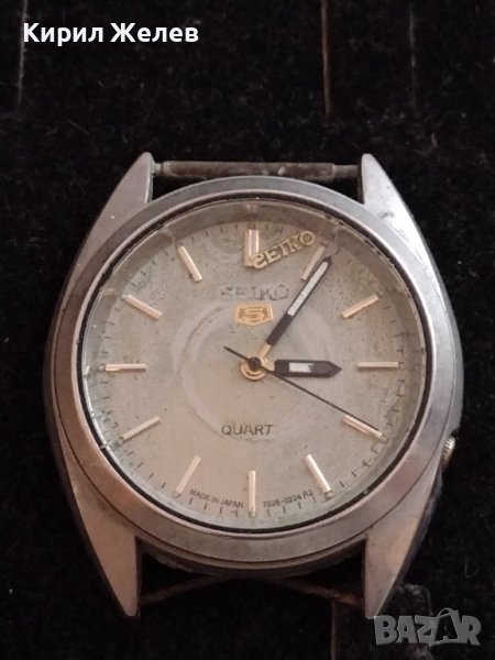 SEIKO QUARTZ WATER RESISTANT JAPAN МЪЖКИ ЧАСОВНИК КЛАСИЧЕСКИ МОДЕЛ 22326, снимка 1
