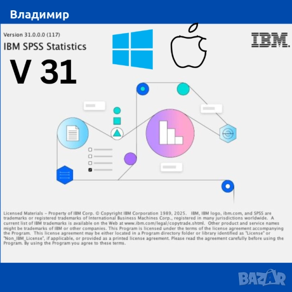 IBM SPSS Statistics v31, снимка 1
