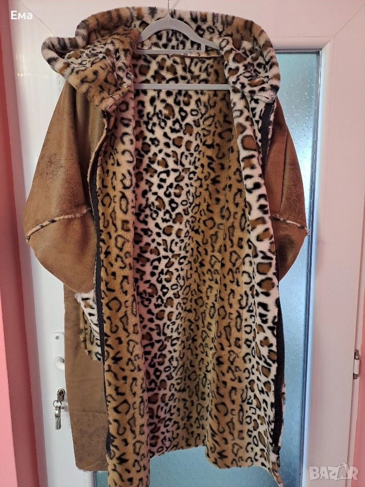 Продавам ефектно тигрово дамско палто, снимка 1