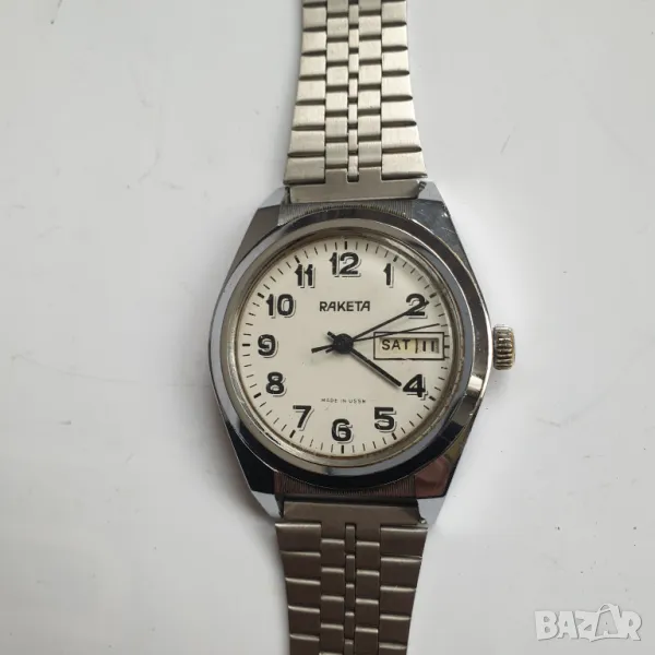 Стар ретро Механичен Часовник Ракета, снимка 1