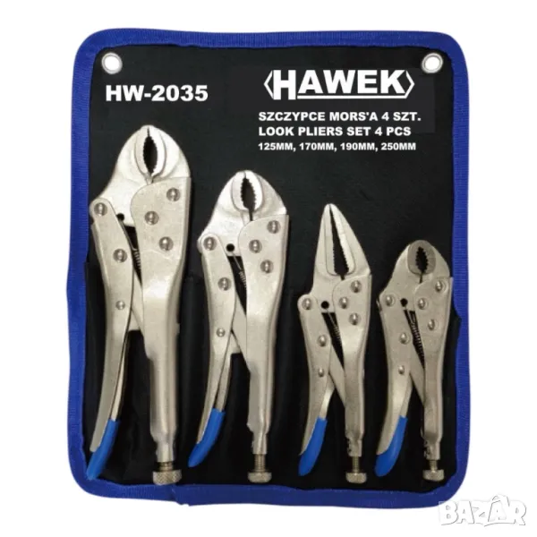 Комплект клещи чираци, 4 части HAWEK , HW-2035, снимка 1