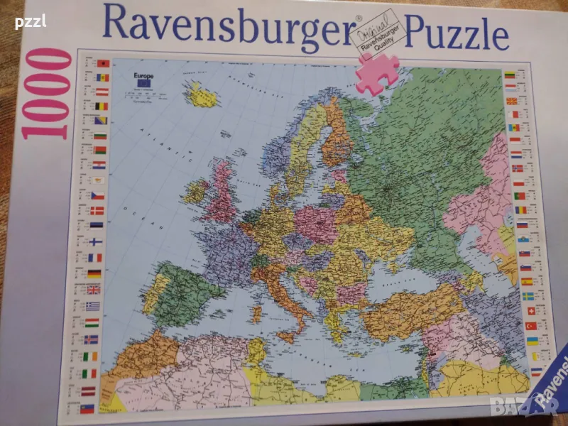 Пъзел "Map of Europe" Ravensburger 1000 части, снимка 1