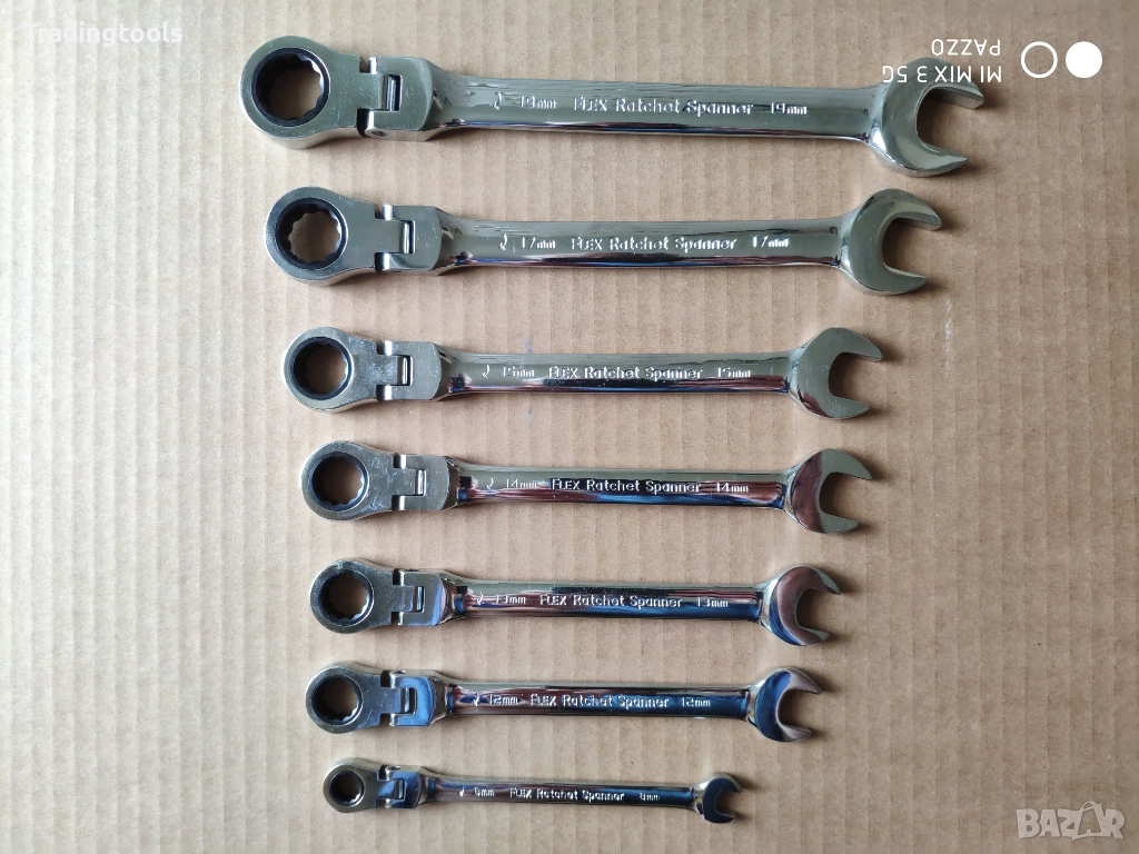 Halfords Advanced 7броя качествени ключове тресчотки, снимка 1